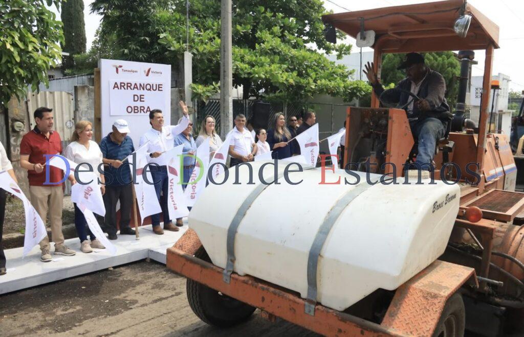 Dan banderazo de arranque a programa de 108 obras en Victoria