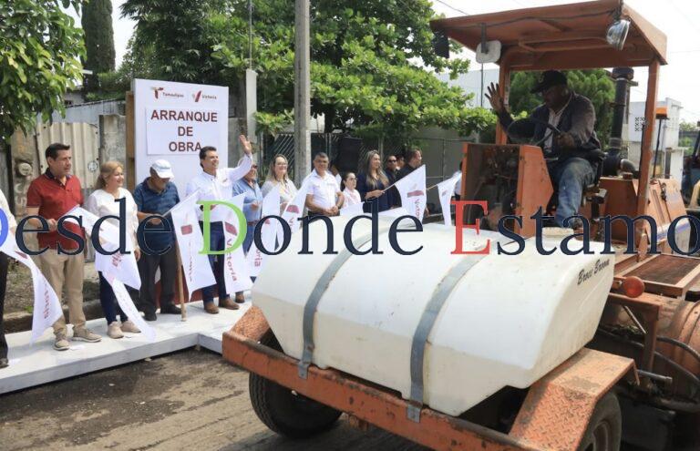 Dan banderazo de arranque a programa de 108 obras en Victoria