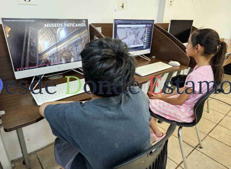 Viajan niños y niñas virtualmente por museos del mundo en bibliotecas