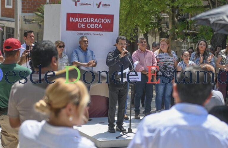 Inaugura alcalde calle de concreto hidráulico en colonia Tamatán
