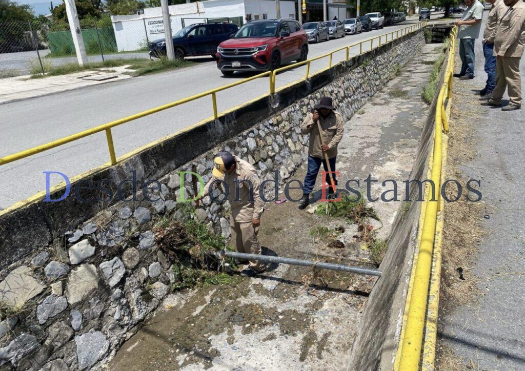 COMAPA Victoria refuerza limpieza de drenes