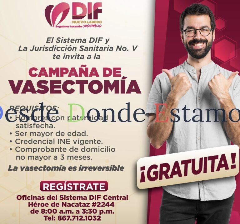 Promueven campaña gratuita de vasectomía