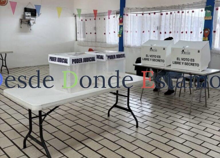 Registra elección judicial extraordinaria baja votación