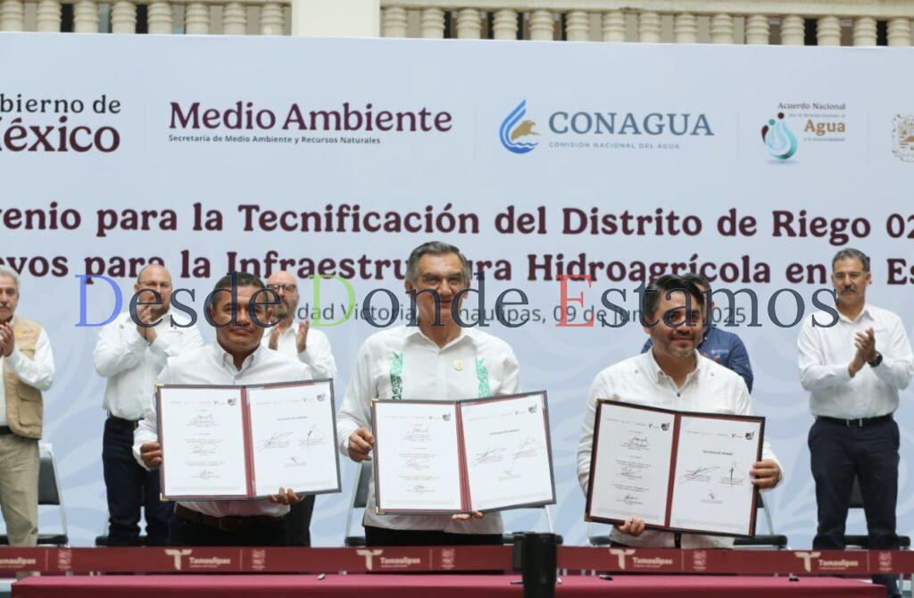 Suscriben modernización del campo tamaulipeco