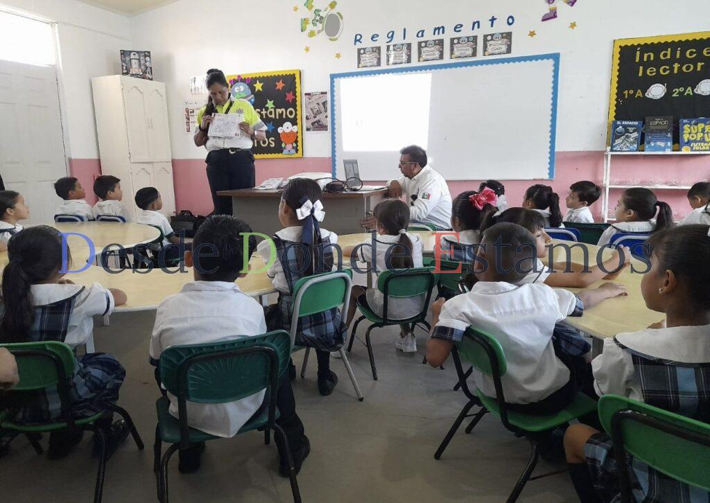 Promueve Dirección de Tránsito y Vialidad cultura vial entre población infantil