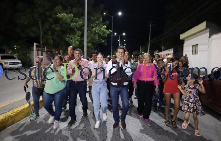 Moderniza Municipio red de alumbrado en la Simón Torres