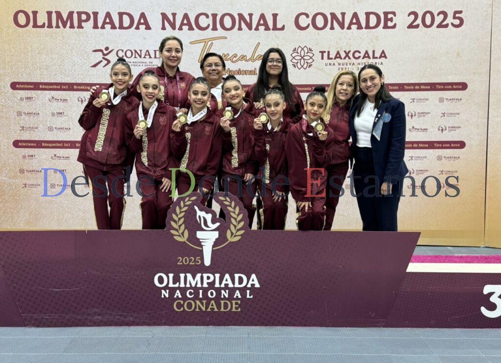 Gimnasia Rítmica de Tamaulipas en Olimpiada Nacional