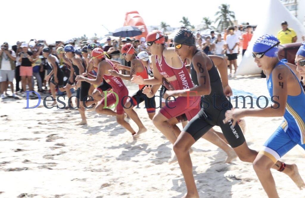Inicia Tamaulipas fuerte en triatlón en la Olimpiada Nacional