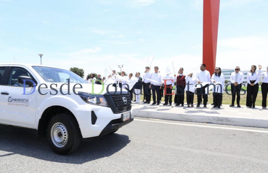 Da Américo banderazo de salida a vehículos del IMSS-Bienestar