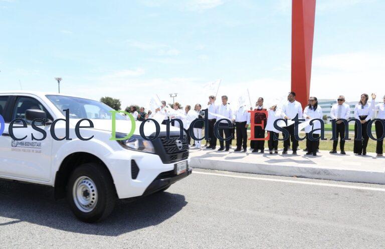 Da Américo banderazo de salida a vehículos del IMSS-Bienestar