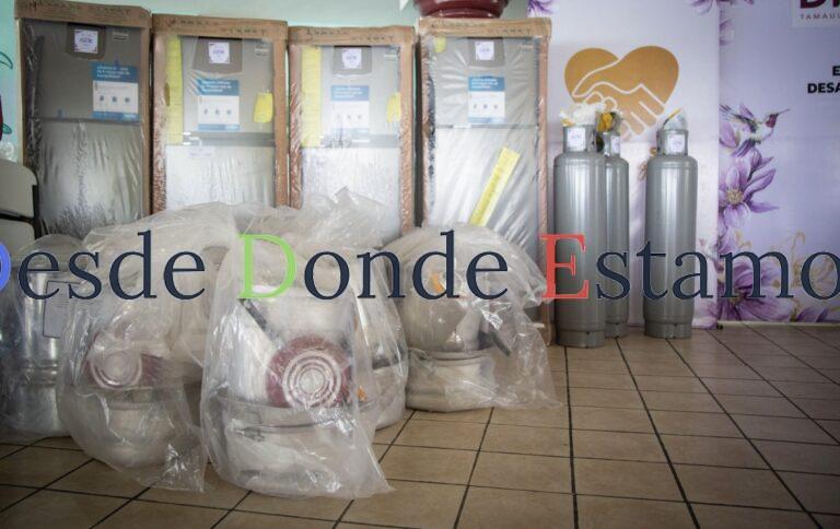 Continúa DIF Tamaulipas equipando desayunadores escolares