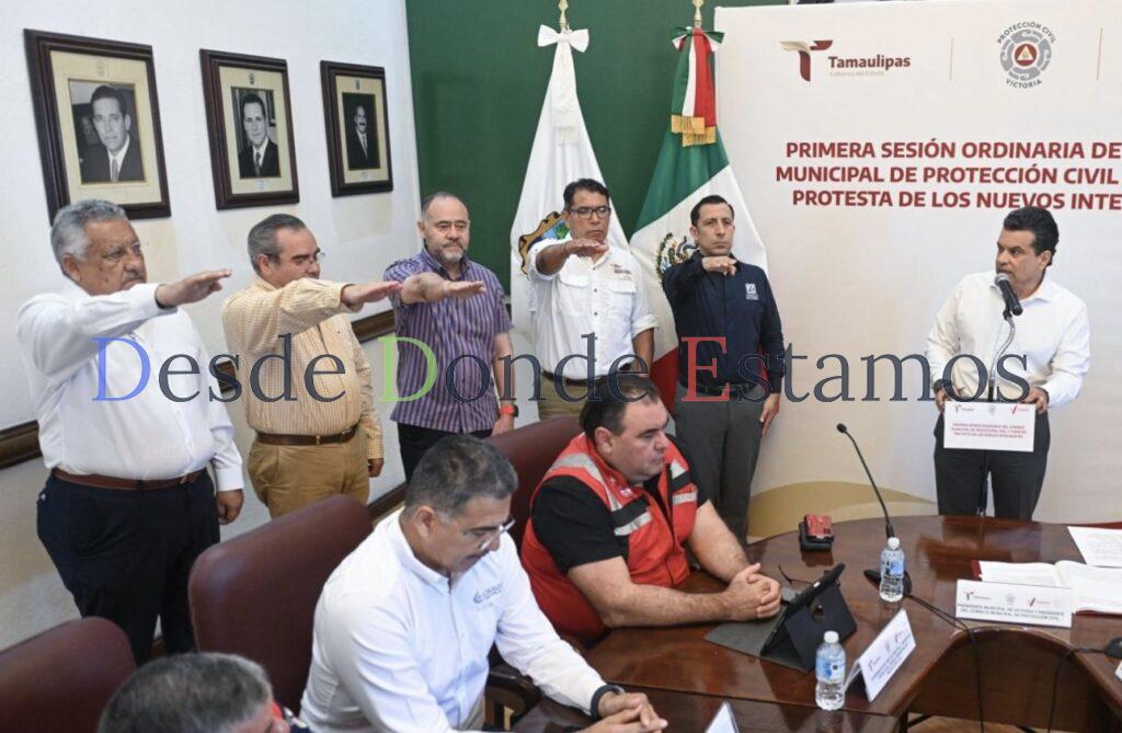 Toma protesta Consejo de Protección Civil en Victoria