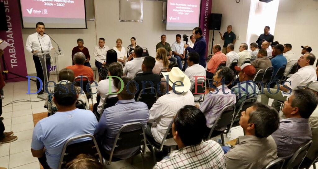 Entrega alcalde nombramientos a delegados ejidales