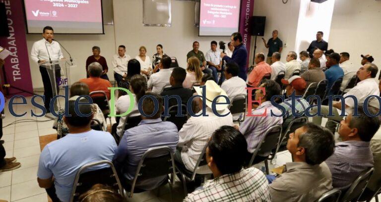 Entrega alcalde nombramientos a delegados ejidales