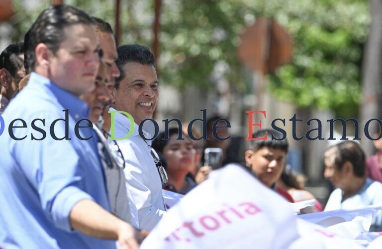 Alcalde Lalo Gattás da banderazo a dos obras más de pavimentación