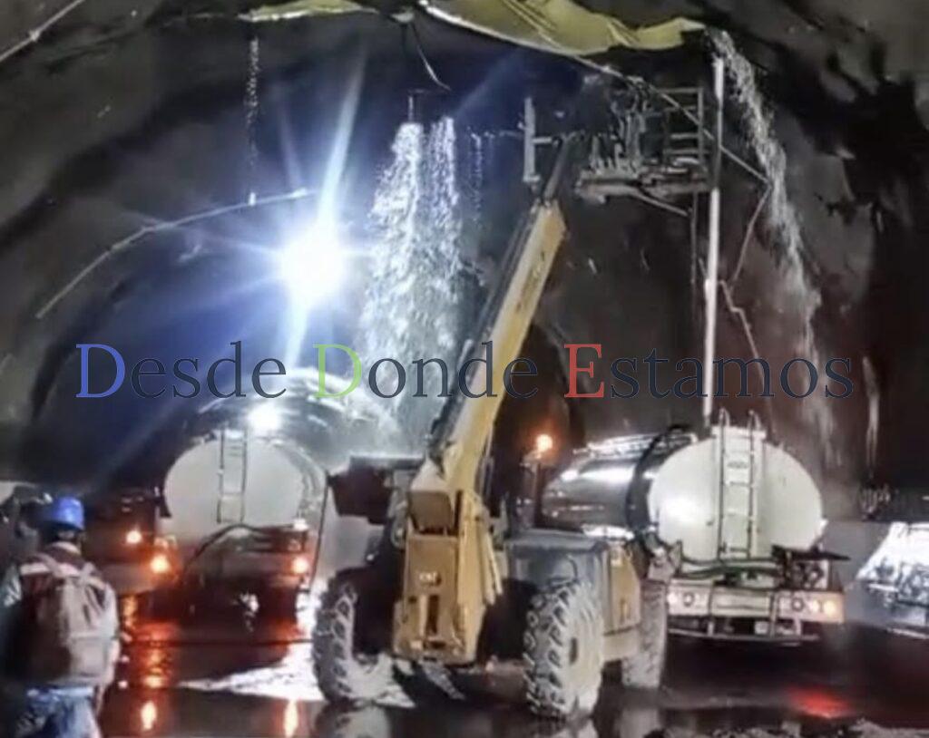 Filtraciones en túnel de carretera Tula-Ocampo