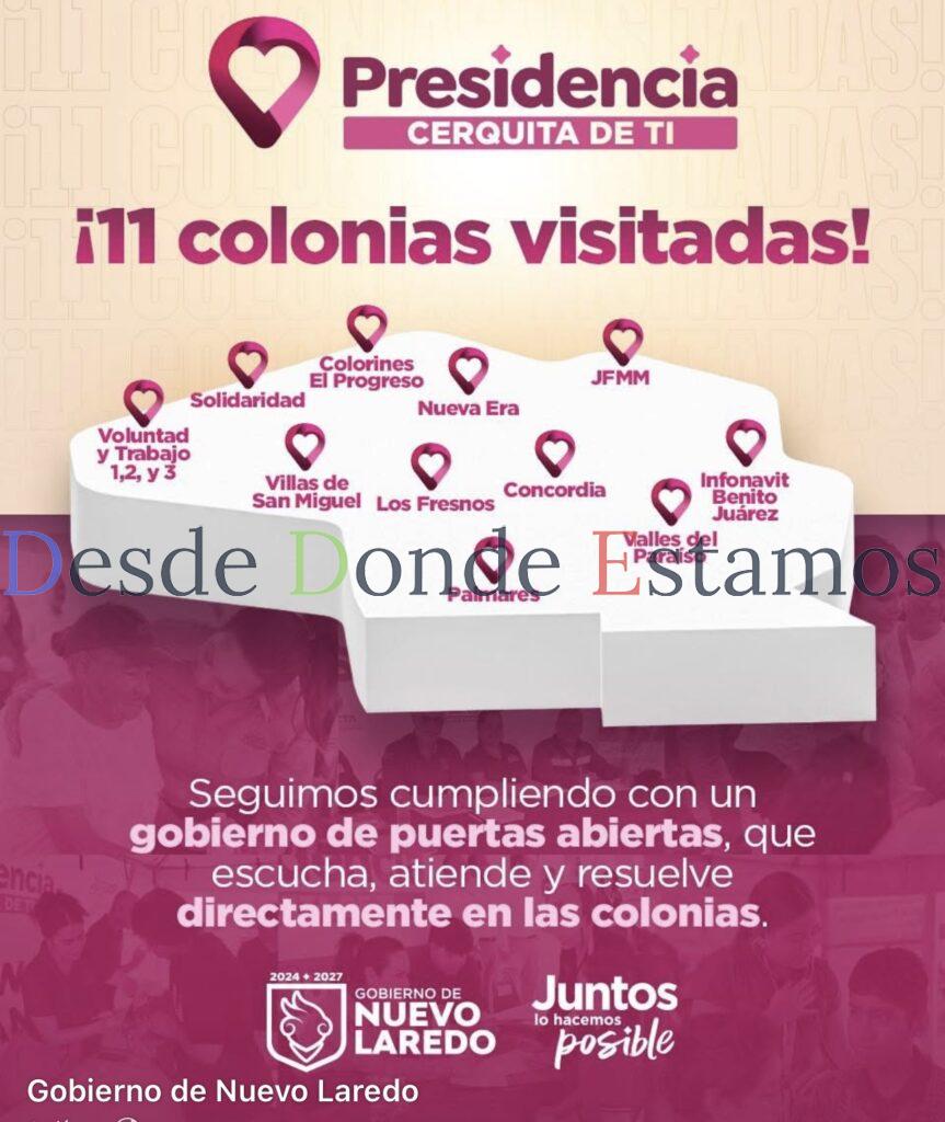 Llega “Presidencia Cerquita de ti” a once colonias