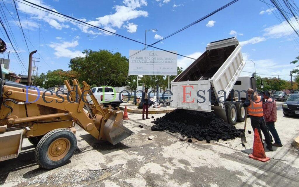 Intenso operativo de bacheo tras reportes por lluvias en la Capital