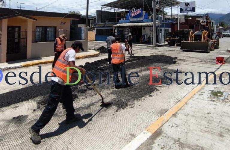 Intenso operativo de bacheo tras reportes por lluvias en la Capital