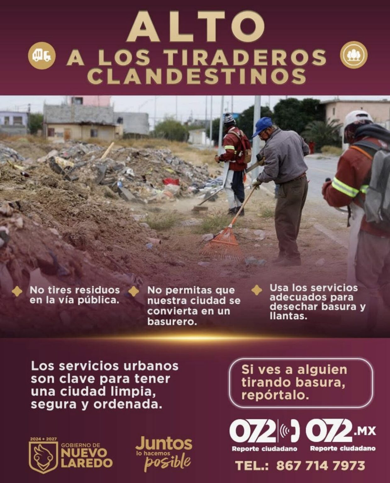 Alto a los tiraderos clandestinos