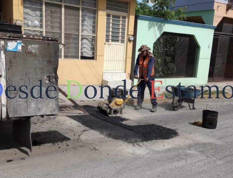 Permanente programa de bacheo en Victoria