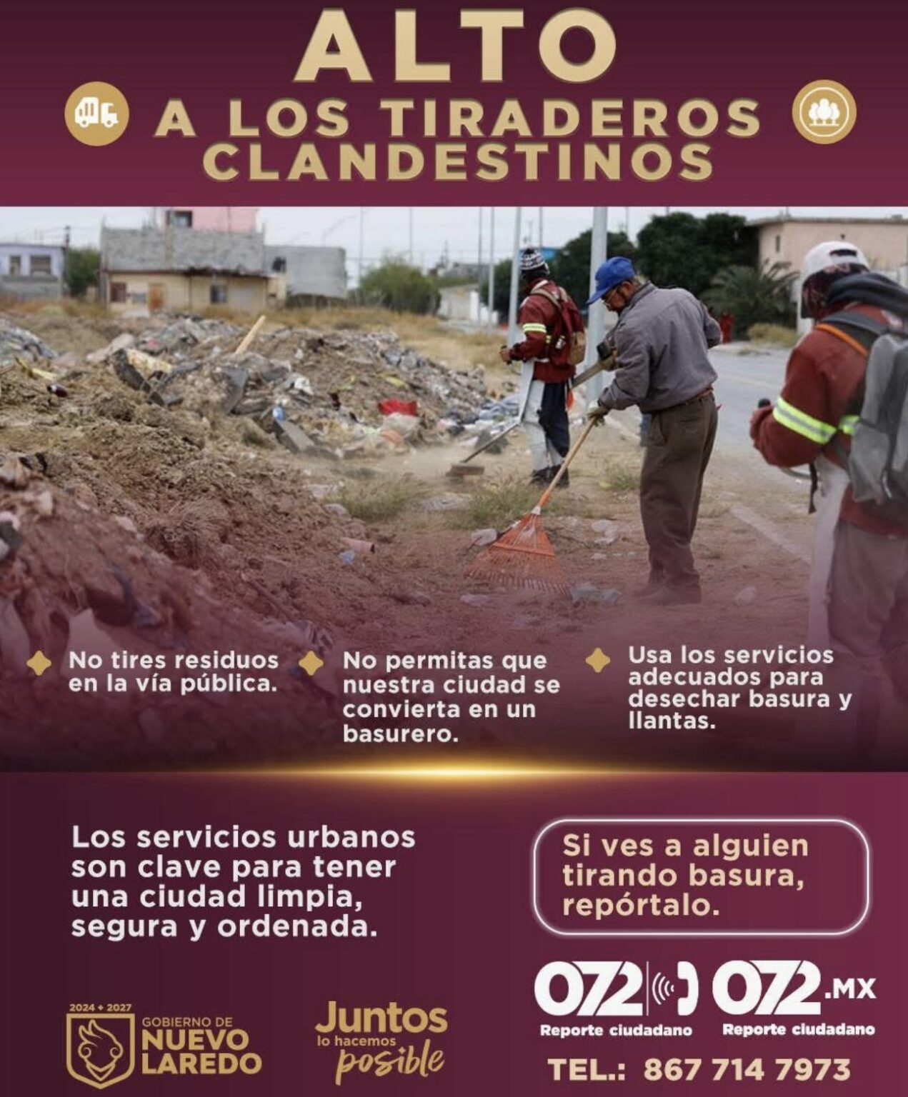 Ponen alto a los tiraderos clandestinos