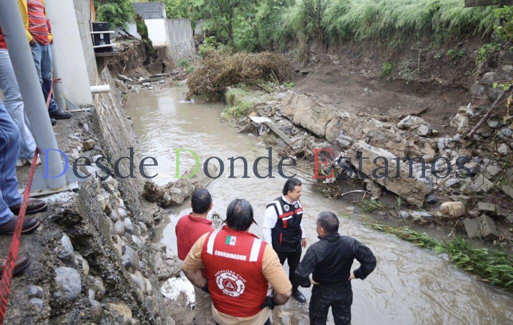 Atiende alcalde daños por intensas lluvias en Victoria