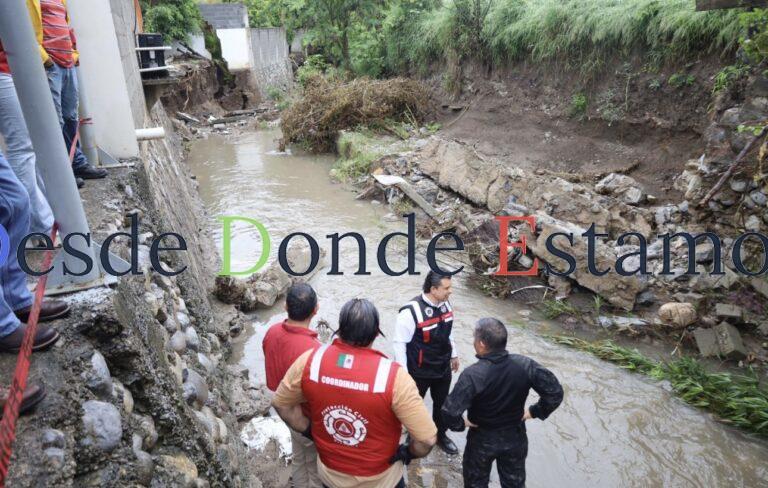Atiende alcalde daños por intensas lluvias en Victoria