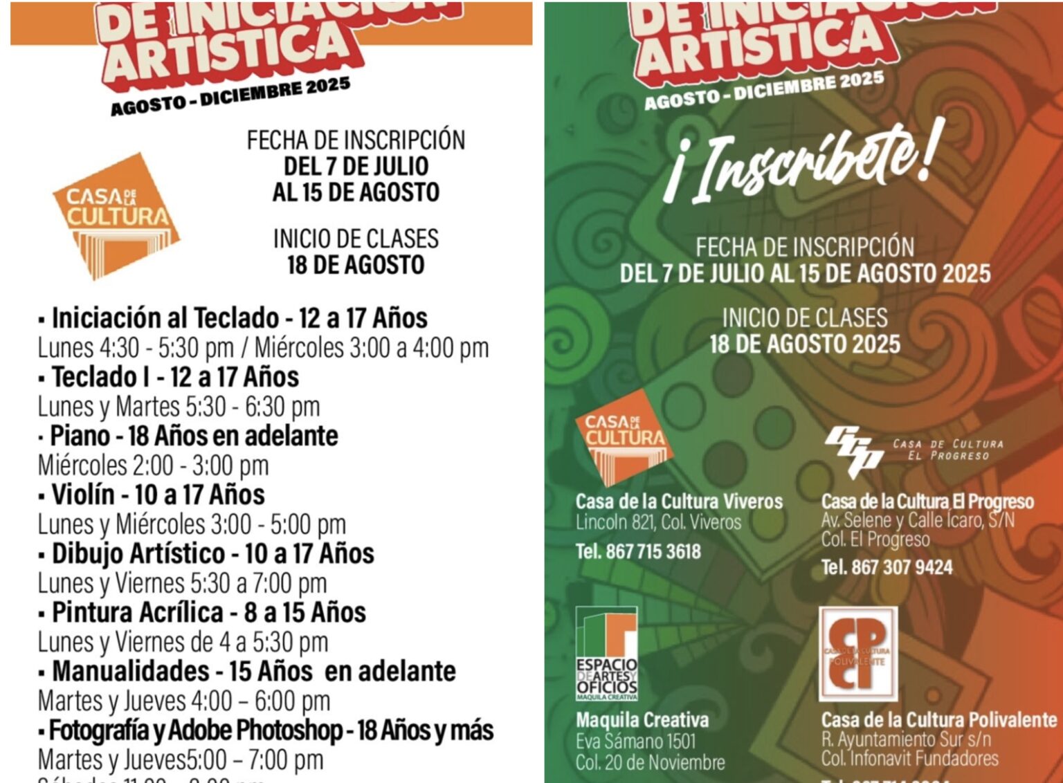Talleres de Iniciación Artística despiertan creatividad de población infantil