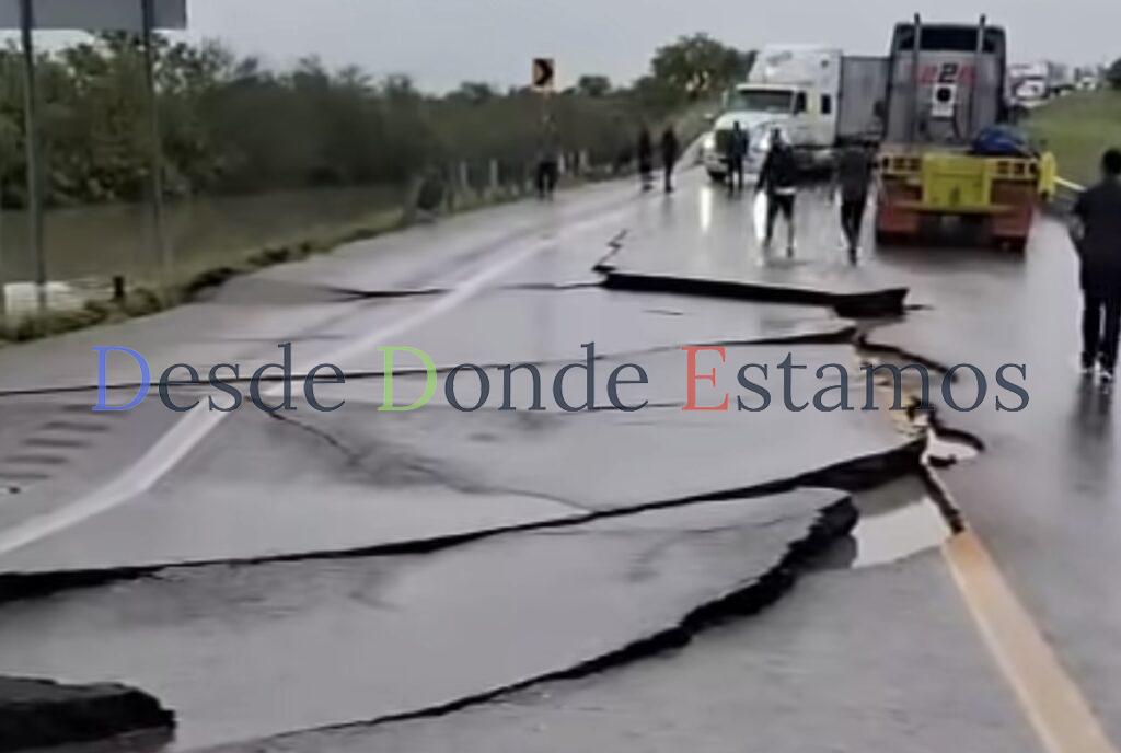 “Barry” destruye tramos carreteros