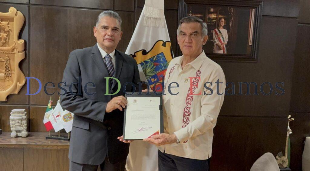 Entrega gobernador nombramiento a nuevo secretario de Seguridad