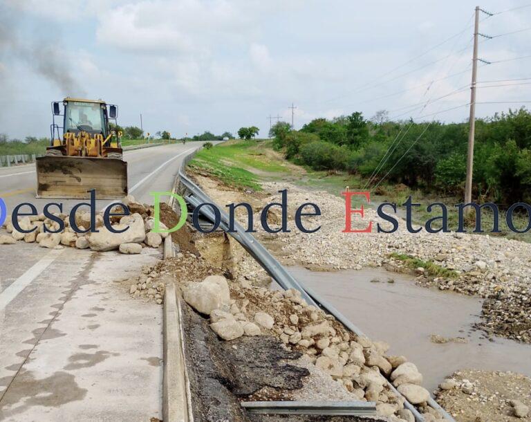 Inicia reparación de carreteras y caminos afectados por lluvias