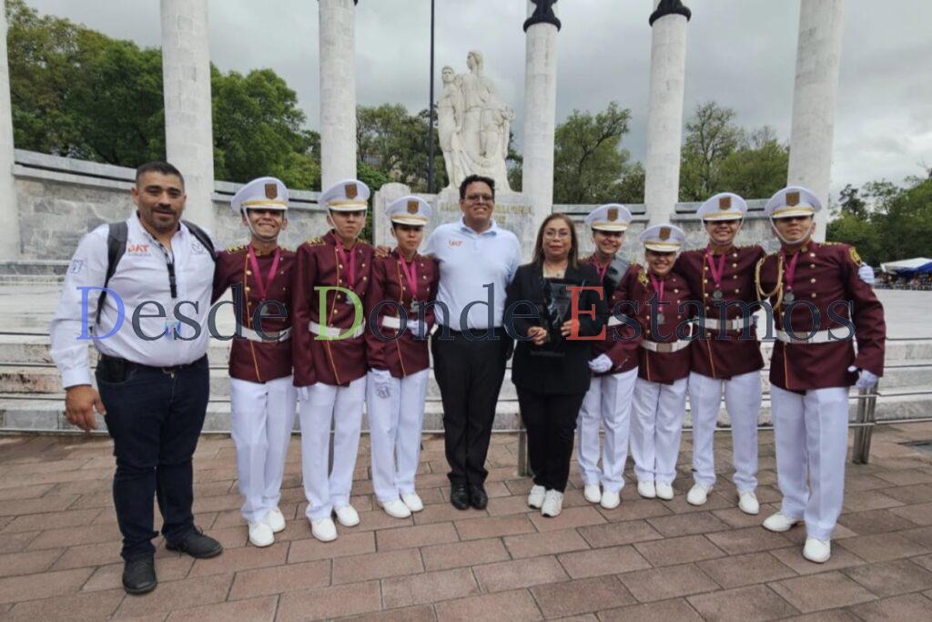 Obtiene UAT segundo lugar nacional en competencia de escoltas y bandas de guerra