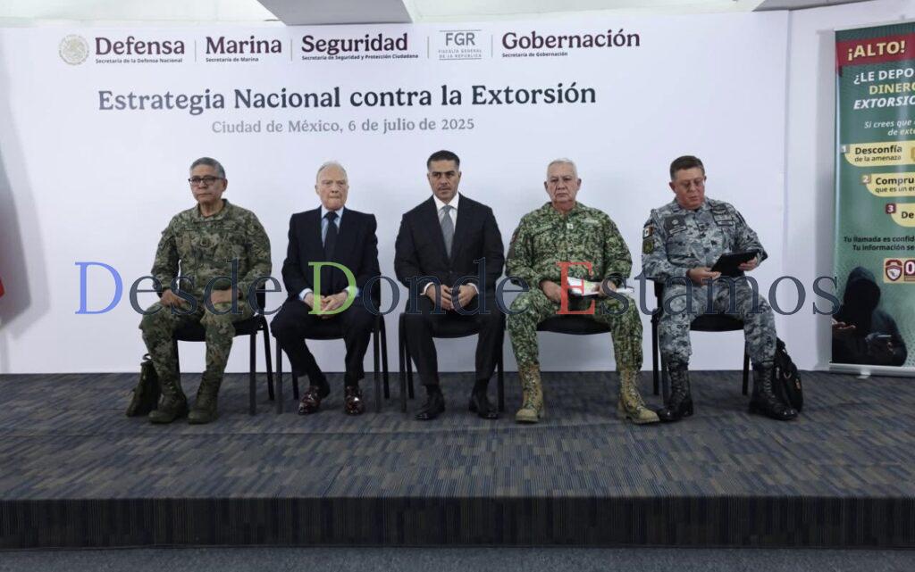Gobierno de México lanza estrategia nacional contra la extorsión