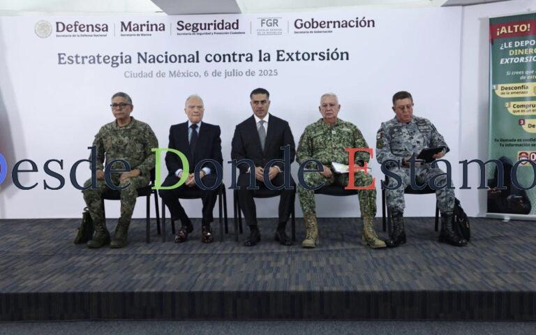 Gobierno de México lanza estrategia nacional contra la extorsión