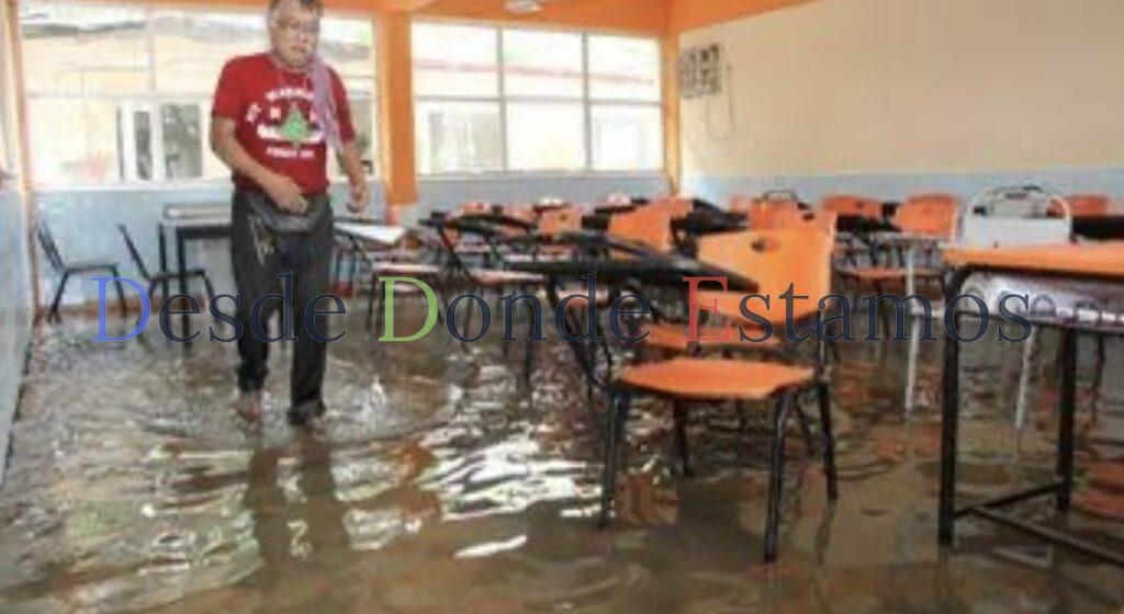 Suman 17 las escuelas afectadas por las lluvias