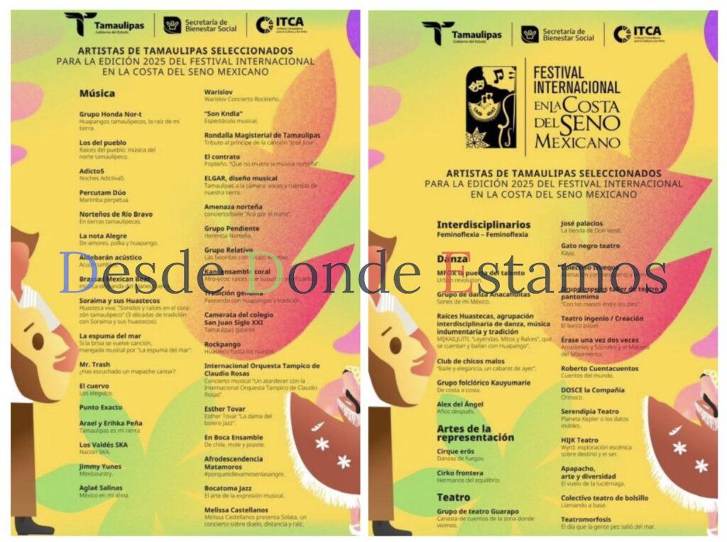 Preparan festival cultural de la Costa del Seno Mexicano 2025