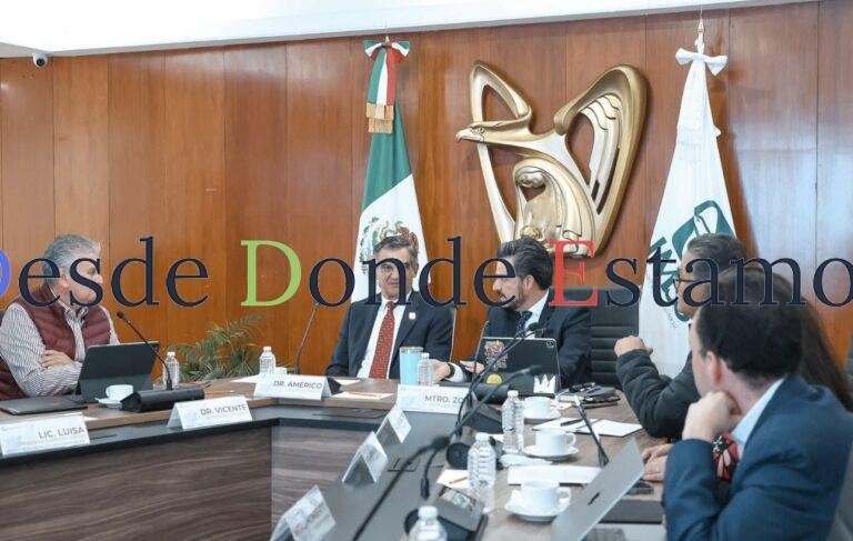 Acuerdan gobernador y director general del IMSS fortalecer la seguridad social