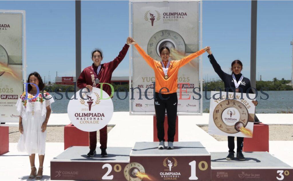 Tamaulipas suma una medalla más en canotaje en la Olimpiada Nacional