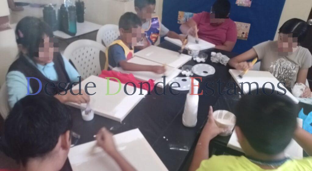 Fomentan cultura de paz a niñas y niños a través del taller “Pinta tu verano”