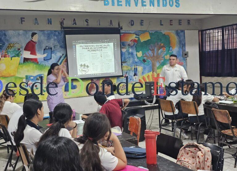 Promueven alimentación saludable para mejorar el rendimiento académico