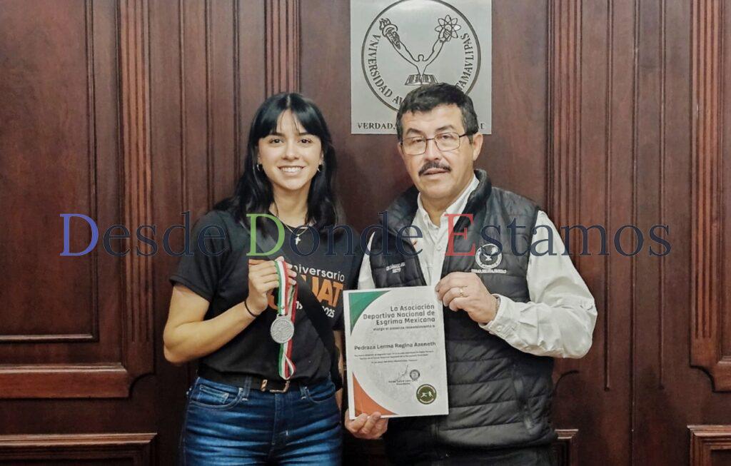 Regina y Brandon emprenden viaje al mundial de esgrima en Europa