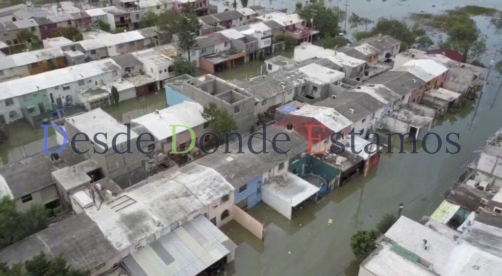 Dejan 14 días de lluvia, 500 viviendas afectadas en González