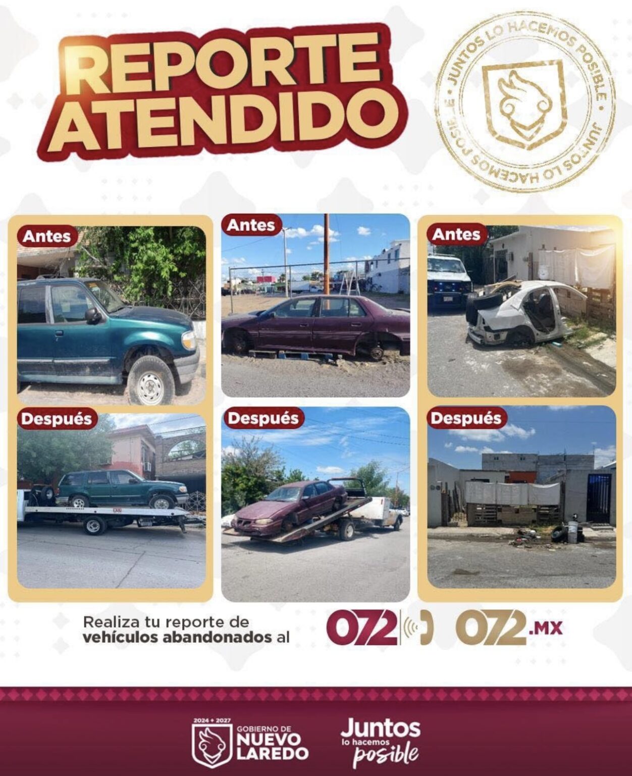 Avanza Tránsito y Vialidad en tema de descacharrización