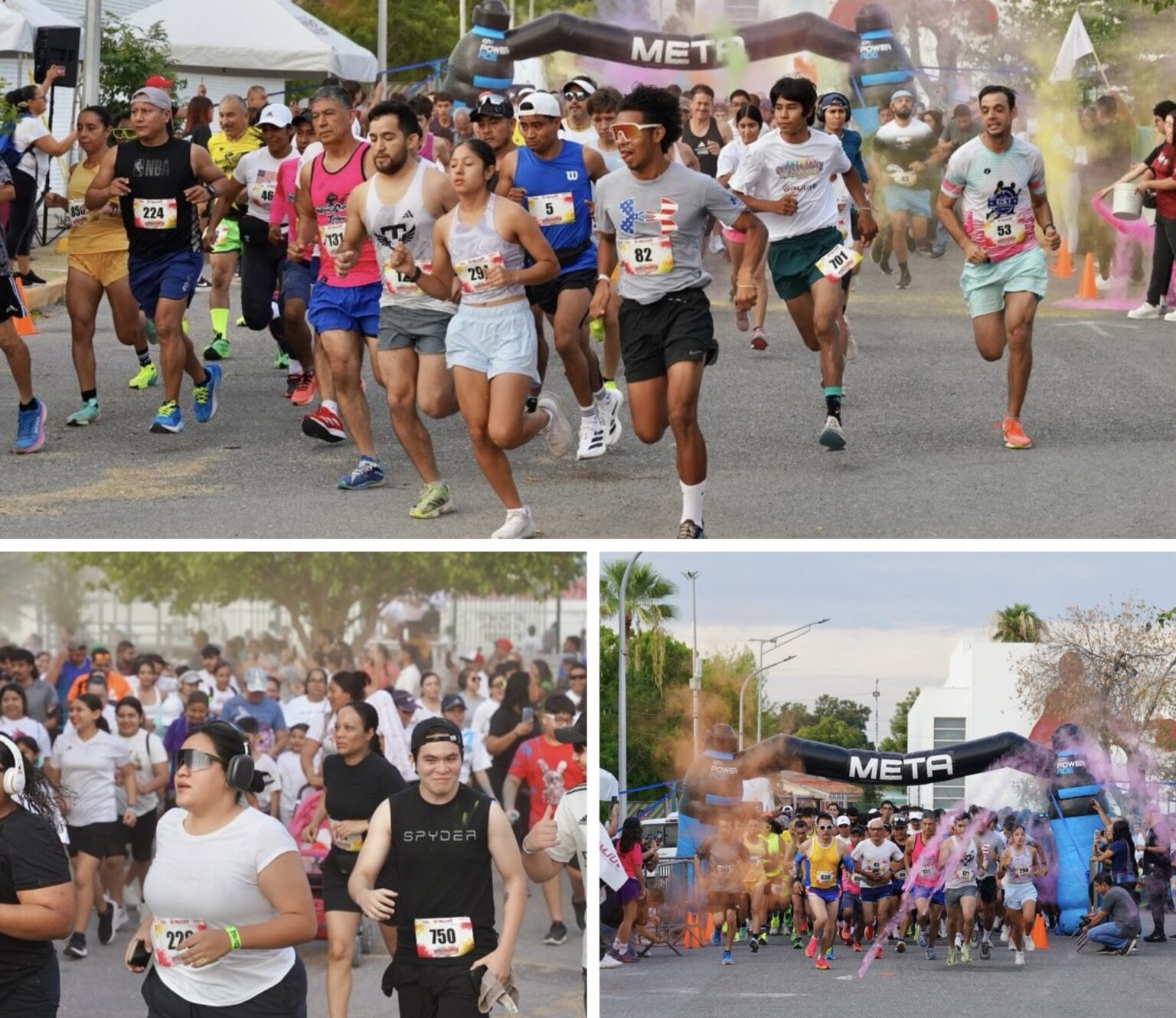 Más de mil 300 corredores tiñen de color la Carrera Jóven 2025