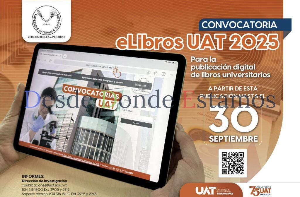 Lanza UAT convocatoria para publicación de libros digitales