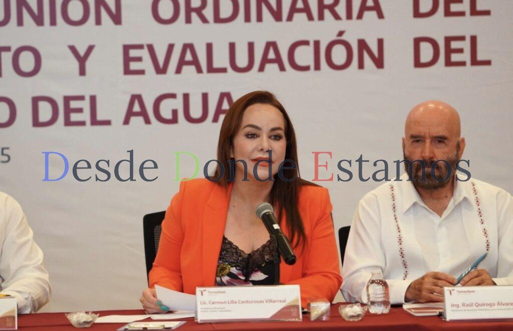 Participa Carmen Lilia en reunión para establecer Semáforo del Agua