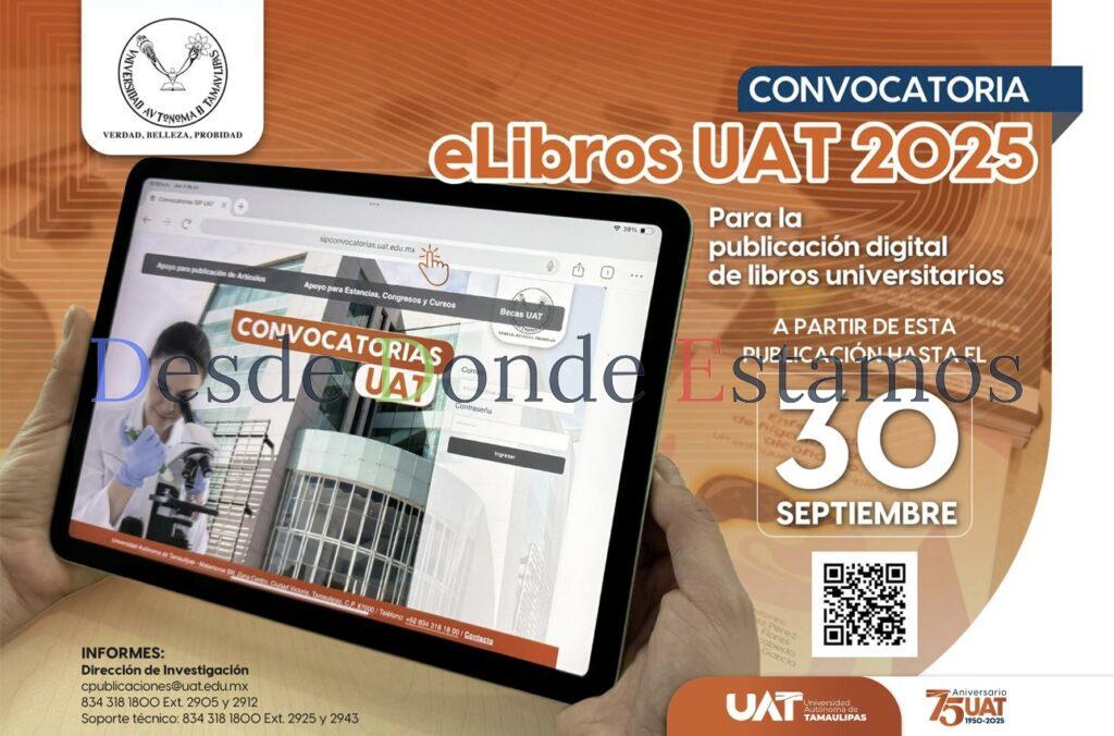 Lanza UAT convocatoria para publicación de libros digitales