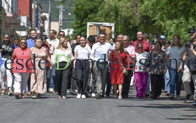 Habitantes de Lomas de Calamaco reciben dos calles más pavimentadas