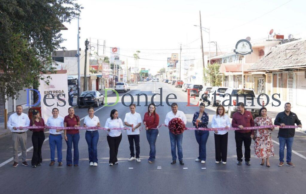 Entrega Carmen Lilia rehabilitación de drenaje sanitario